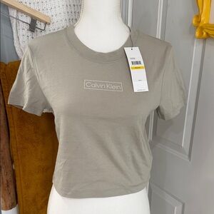 Calvin Klein Women's Beige Short Sleeve Tee NWT